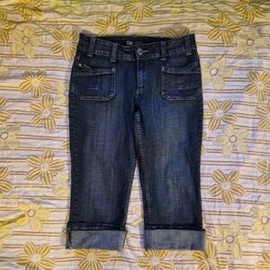 Dark Wash Women’s Capri Jeans - Blue